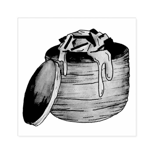 Kreeft Newburg Newberg Retro Vis en zeevruchten Bl Rubberstempel (Afrduk)