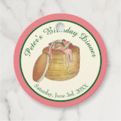 Kreeft Newburg Newberg Vis en zeevruchten Diner Pa Bedankjes Labels (Voorkant)