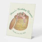 Kreeft Newburg Newberg Vis en zeevruchten Diner Pa Reclamebord Met Voetstuk (Voorkant)