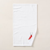 Kreeft ontwerp monogram bad handdoek (Handdoek)