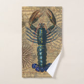 Kreeft Schelpdieren Zeevruchten Maine Classic Ocea Bad Handdoek (Handdoek)