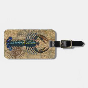 Kreeft Schelpdieren Zeevruchten Maine Classic Ocea Bagagelabel