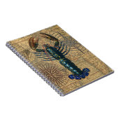 Kreeft Schelpdieren Zeevruchten Maine Classic Ocea Notitieboek (Rechterzijde)