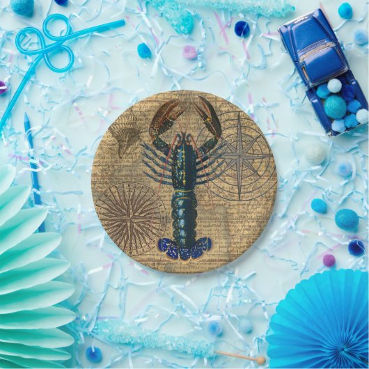 Kreeft Schelpdieren Zeevruchten Maine Classic Ocea Papieren Bordje (Feest)