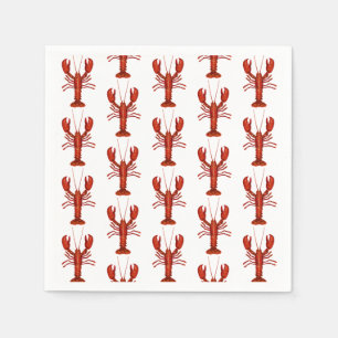 Kreeft Schilderij Nautilus Patroon Kust Servet