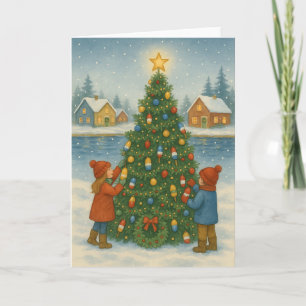 Kreeft Trap Tree Christmas Kaart