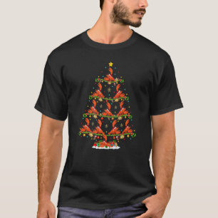 Kreeft Vis  Lichten Kerstmis Kerstman Kreeft Kerst T-shirt