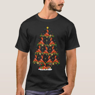 Kreeft Vis   Lichten Xmas Kerstman Kreeft Kerstmis T-shirt