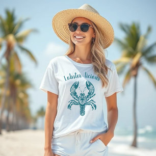 Kreeft-visser Core-Hawaiian-Tropical- T-shirt
