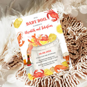 Kreeft Zeebanket Baby Shower Uitnodiging