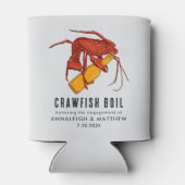 Kreeft Zeebanket Borrel Uitnodiging Papier Blikjeskoeler (Achterkant)