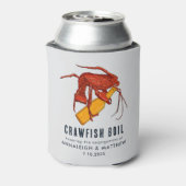Kreeft Zeebanket Verloving Feest Papier Blikjeskoeler (Blikje Achterkant)