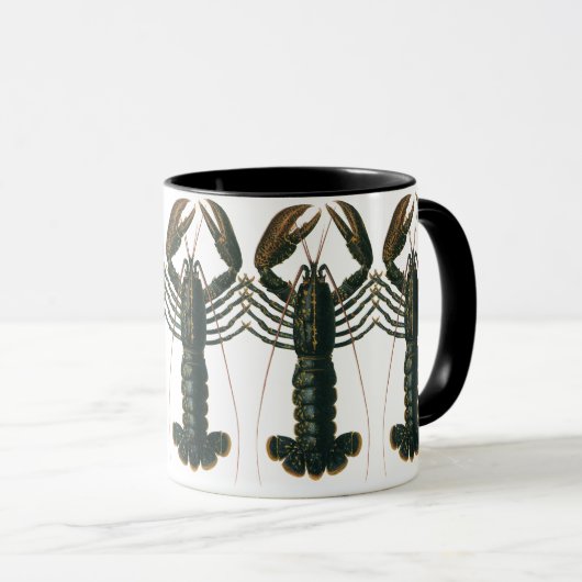  kreeft, zeezoogdier mok (Voorkant rechts)