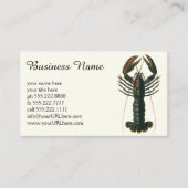  kreeft, zeezoogdier visitekaartje (Voorkant)