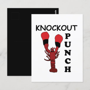 Kreeftboksen Knockout Punch Briefkaart