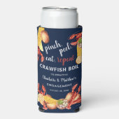 Kreeften Koken Zeekruitsamenkomst Bruiloftspartij (Seltzer Voorkant)