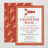 Kreeften Koken Zeevruchten Rode School Afstudeerfe Kaart (Voorkant / Achterkant)