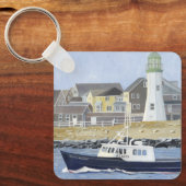 Kreeftenboot Scituate Harbor Sleutelhanger (Voorkant)