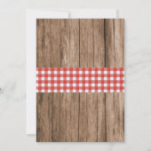 Kreeftenfeest Rivierkreeften Rustic Verlovingsfees Kaart (Achterkant)