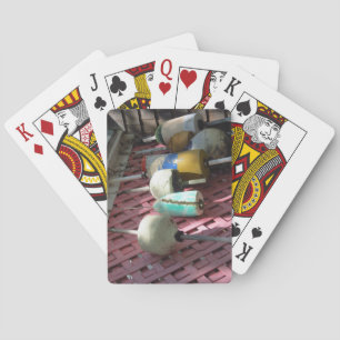 Kreeftenfuiken op roze rooster - Martha's Vineyard Pokerkaarten