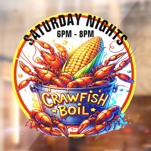 KREEFTENKOKERIJ RAAMSTICKER (Vel 2)