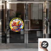 KREEFTENKOKERIJ RAAMSTICKER (Kantoordeur)