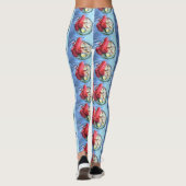 Kreeftenliefhebber blauw leggings (Achterkant)