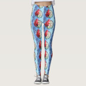 Kreeftenliefhebber blauw leggings (Voorkant)