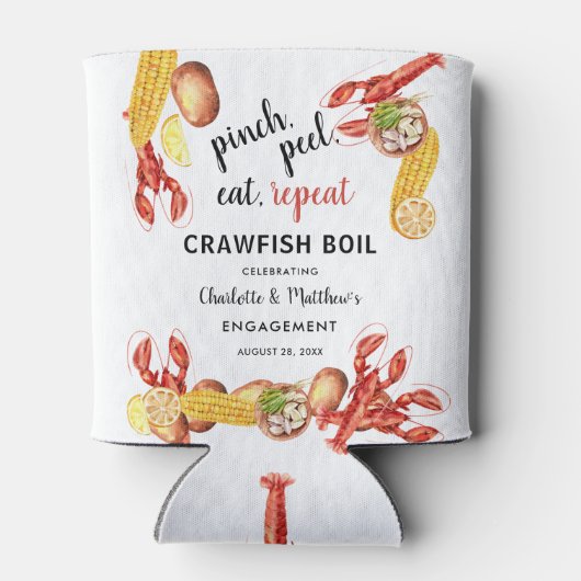 Kreeftfeest Bruiloft Verlovingsfeest Blikjeskoeler (Achterkant)