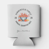 Kreeftfeest Matchende Familie Aangepaste Kreeftfee Blikjeskoeler (Achterkant)