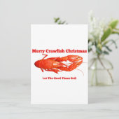 Kreeftkerst Feestdagenkaart (Staand voorkant)