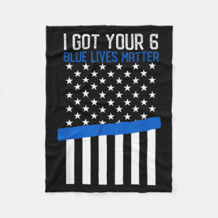Kreeg 6 Handhaving Vlag Politie Dunne Blauwe Lijn Fleece Deken