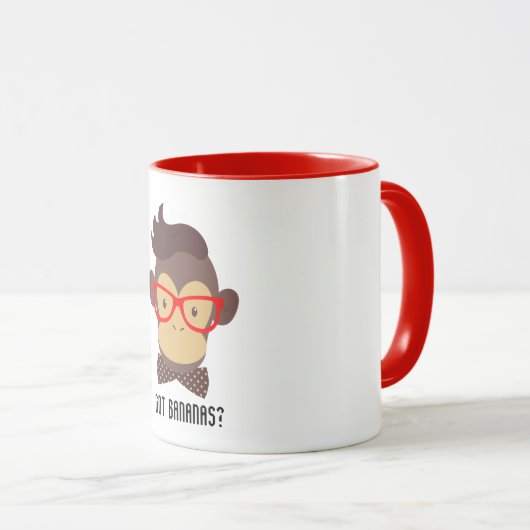 Kreeg bananen koele banaan pun grappige mok (Voorkant rechts)