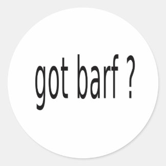 KREEG BARF RONDE STICKER