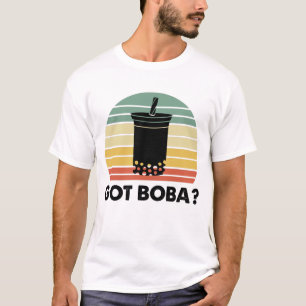 Kreeg Boba Drink voedingsgerelateerde Retro Bubble T-shirt