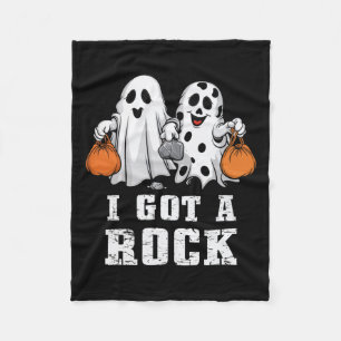 Kreeg een Rock Ghost Halloween Spooky Trick Treat Fleece Deken