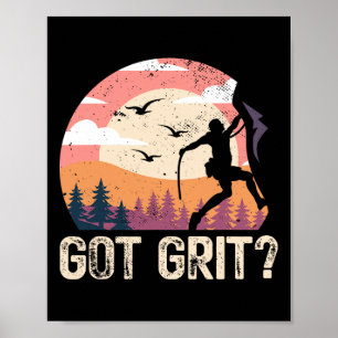 Kreeg Grind Rock Klimmen Boulderen Bergen Klimmer Poster