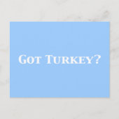 Kreeg kalkoen geschenken briefkaart (Voorkant)