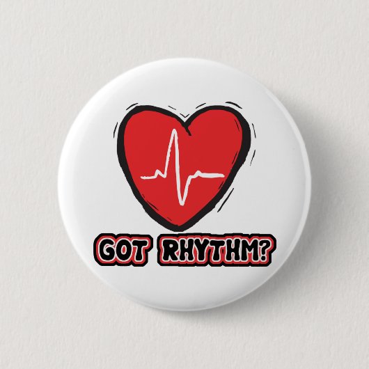 Kreeg Rhythm Ronde Button 5,7 Cm (Voorkant)