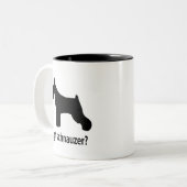 Kreeg Schnauzer Tweekleurige Koffiemok (Voorkant links)