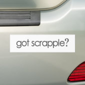 Kreeg Scrappleã e¥ Bumpersticker (Op auto)