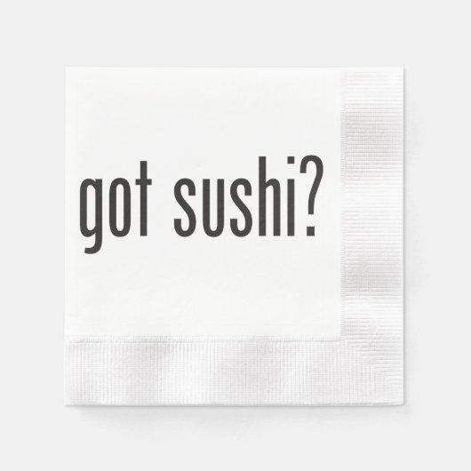 kreeg sushi servetten (Voorkant)