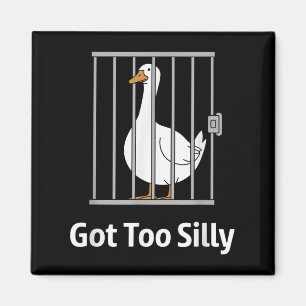 Kreeg te Gekke Funny Goose Pun Humor Shirt voor An Magneet