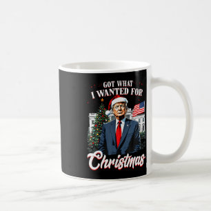 Kreeg wat ik wilde met Kerstmis Trump 2024 Koffiemok
