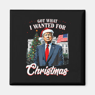 Kreeg wat ik wilde voor Kerstmis Trump 2025 _1  Magneet