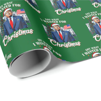 Kreeg wat ik wilde voor Kerstmis Trump Cadeaupapier