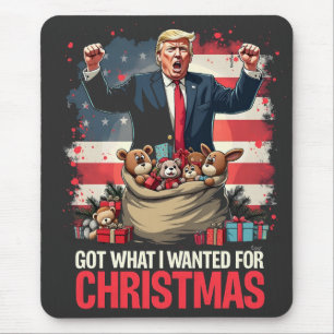 Kreeg wat ik wilde voor Kerstmis Trump Kerstman Muismat