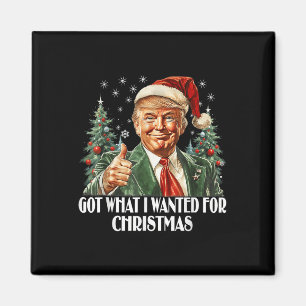 Kreeg wat ik wilde voor Kerstmis - Trump Xmas Magneet