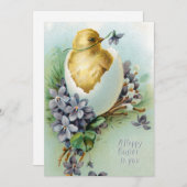 kreet en paaswensen feestdagenkaart (Voorkant / Achterkant)