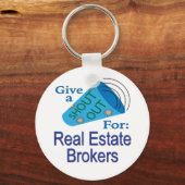 Kreet om makelaars sleutelhanger (Voorkant)